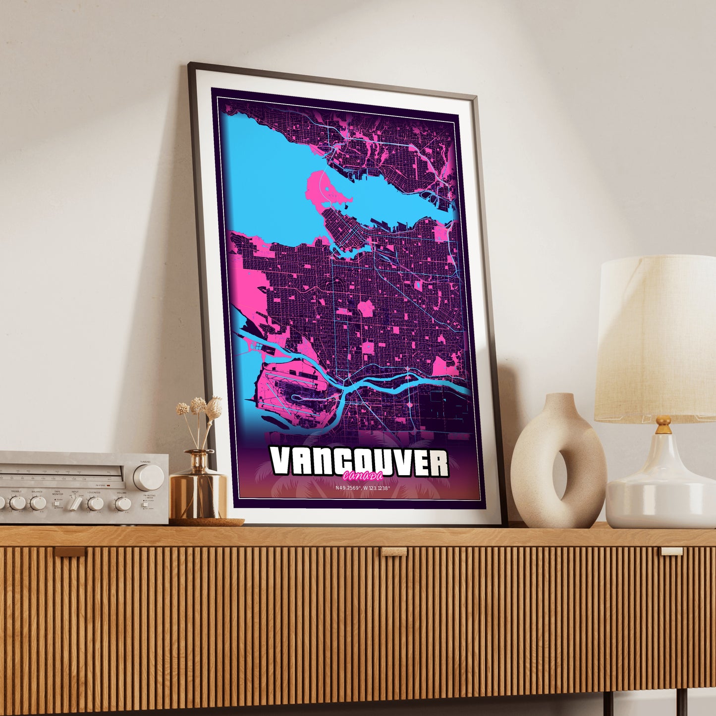 Vancouver GTA Map Poster