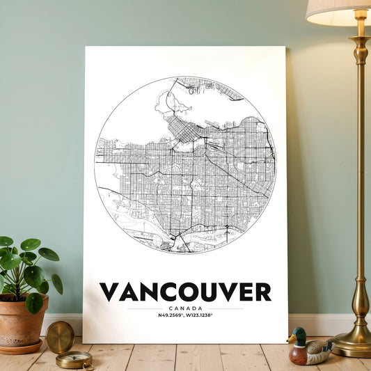 Vancouver Spot Map Poster