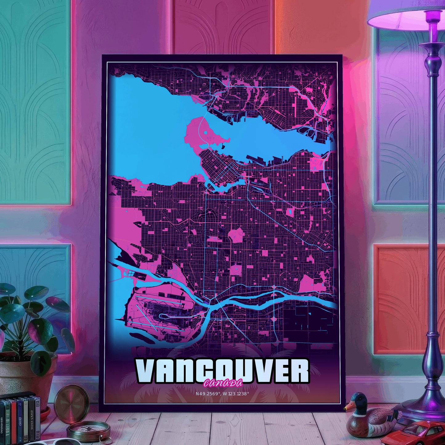 Vancouver GTA Map Poster