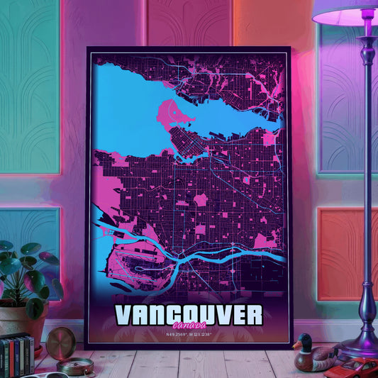 Vancouver GTA Map Poster