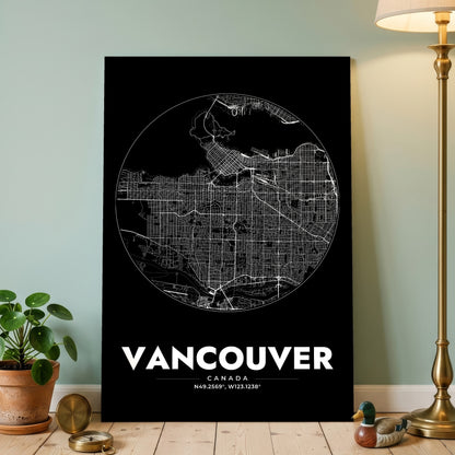 Vancouver Spot Map Poster