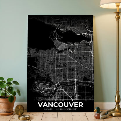 Vancouver Elegant Map Poster