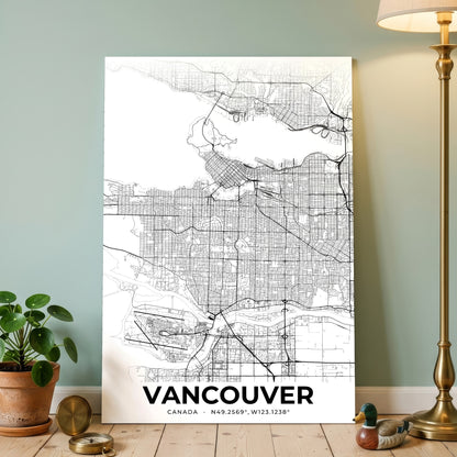 Vancouver Elegant Map Poster