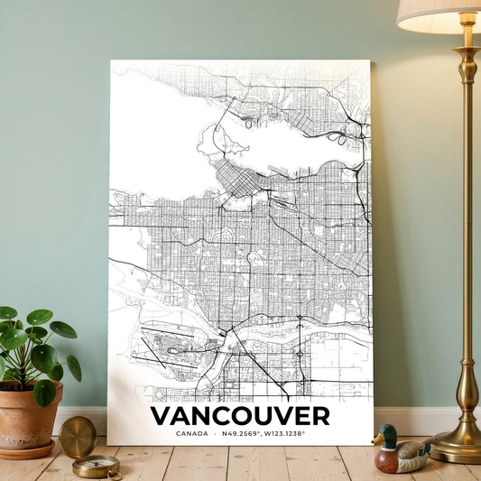 Vancouver Elegant Map Poster