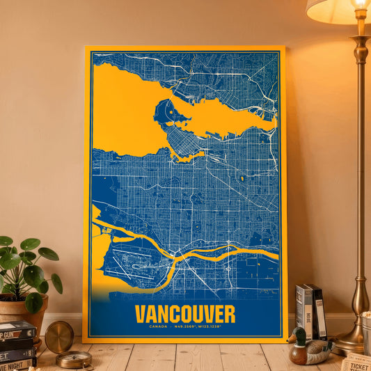 Vancouver Blockbuster Map Poster