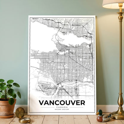 Vancouver Modern Map Poster