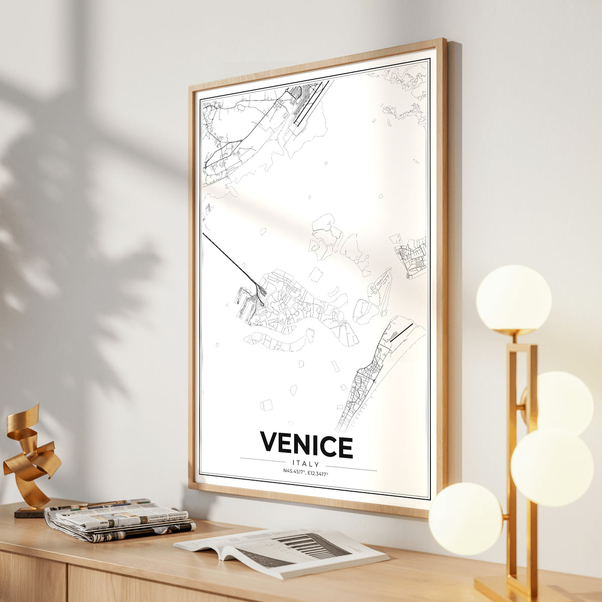 Venice Modern Map Poster
