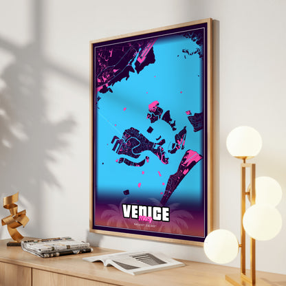 Venice GTA Map Poster