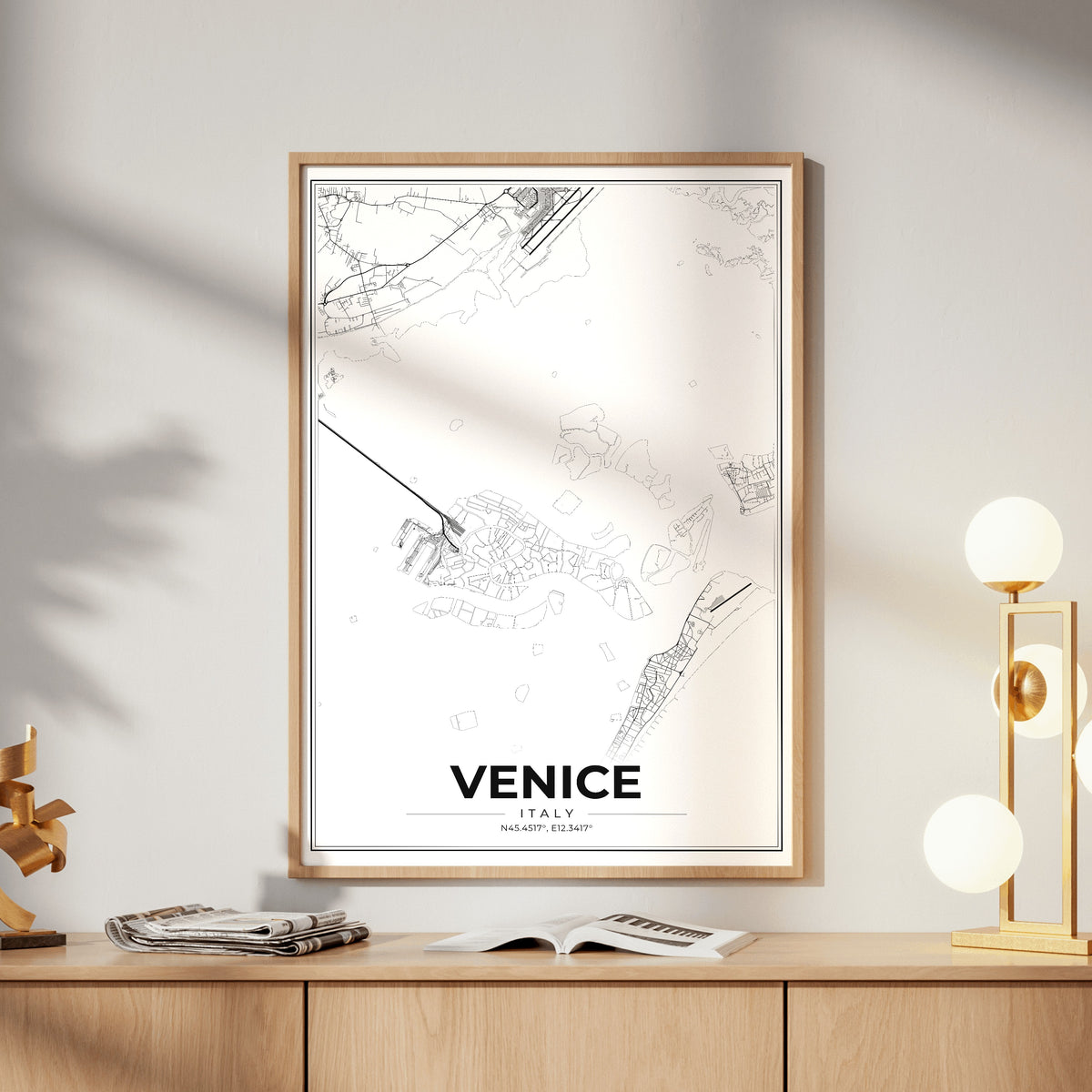 Venice Modern Map Poster