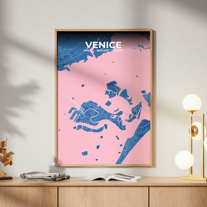 Venice Candy Map Poster