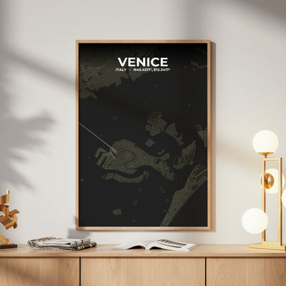 Venice Sable Map Poster