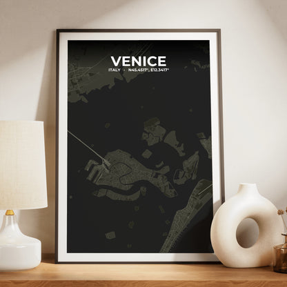 Venice Sable Map Poster