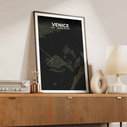 Venice Sable Map Poster
