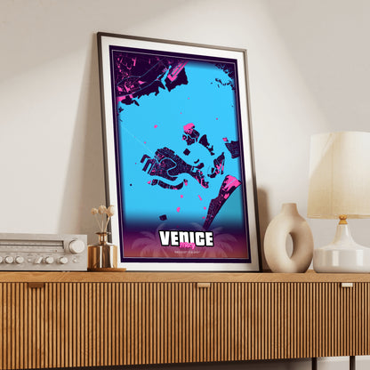 Venice GTA Map Poster