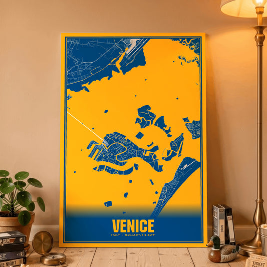 Venice Blockbuster Map Poster