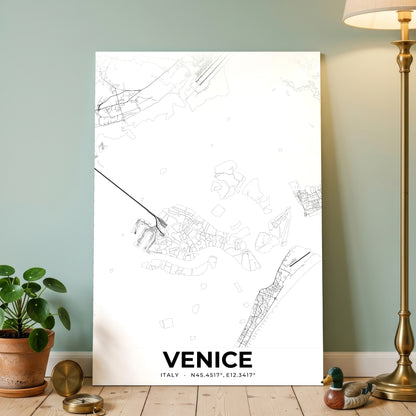 Venice Elegant Map Poster