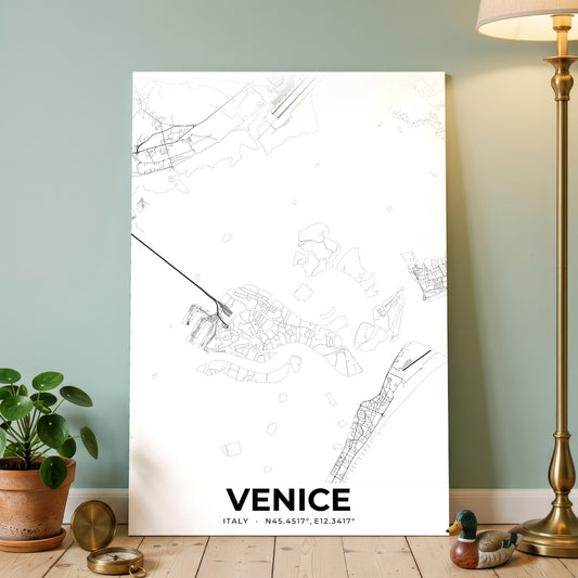 Venice Elegant Map Poster
