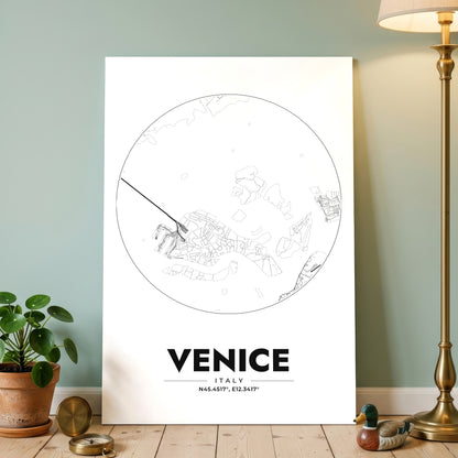 Venice Spot Map Poster