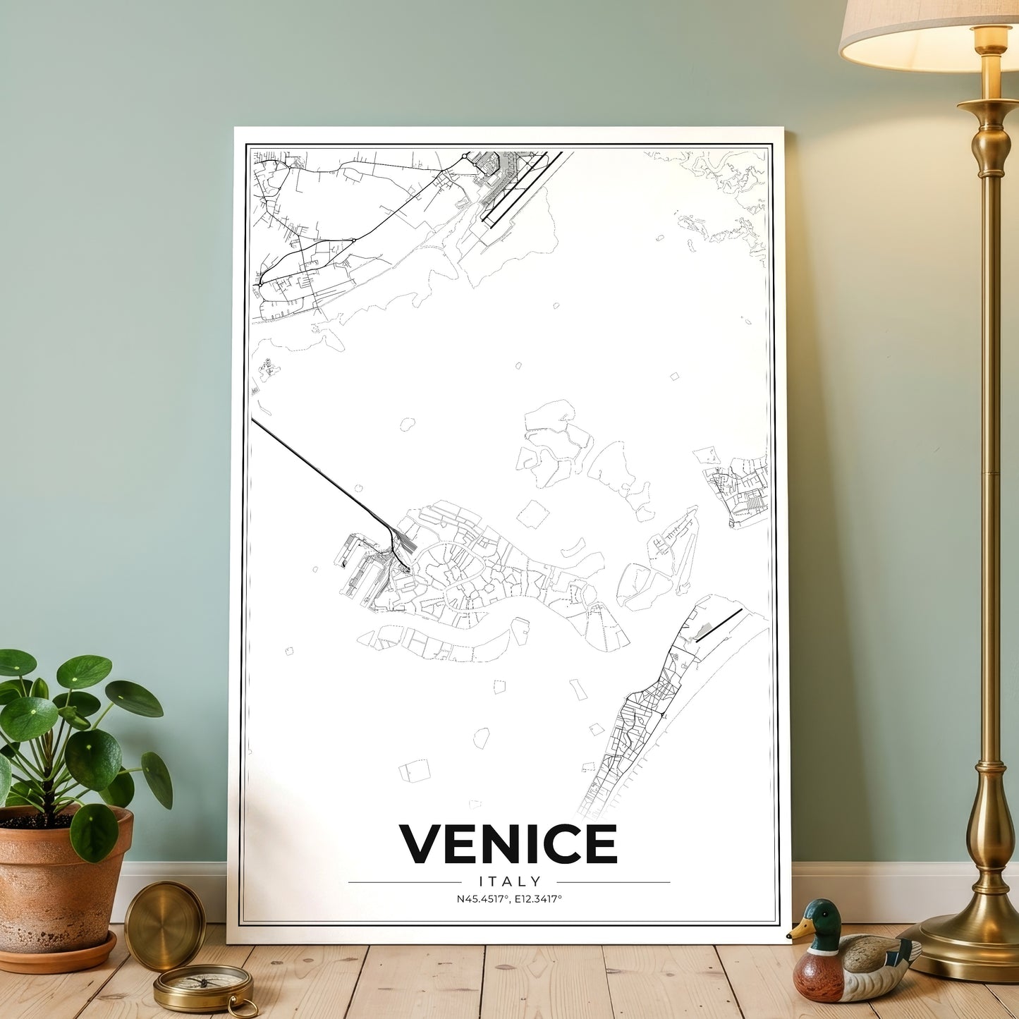 Venice Modern Map Poster