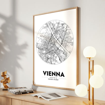 Vienna Spot Map Poster