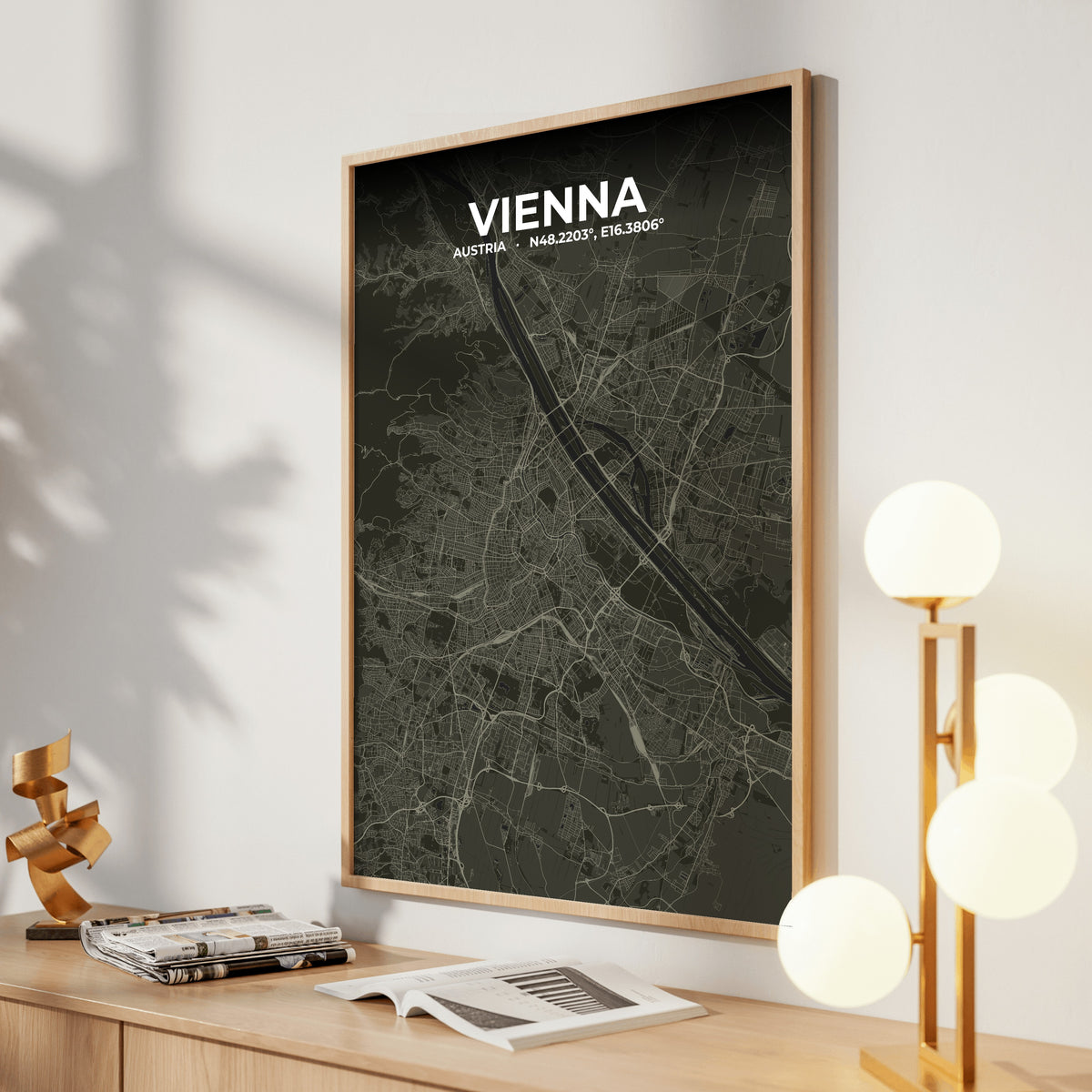 Vienna Sable Map Poster