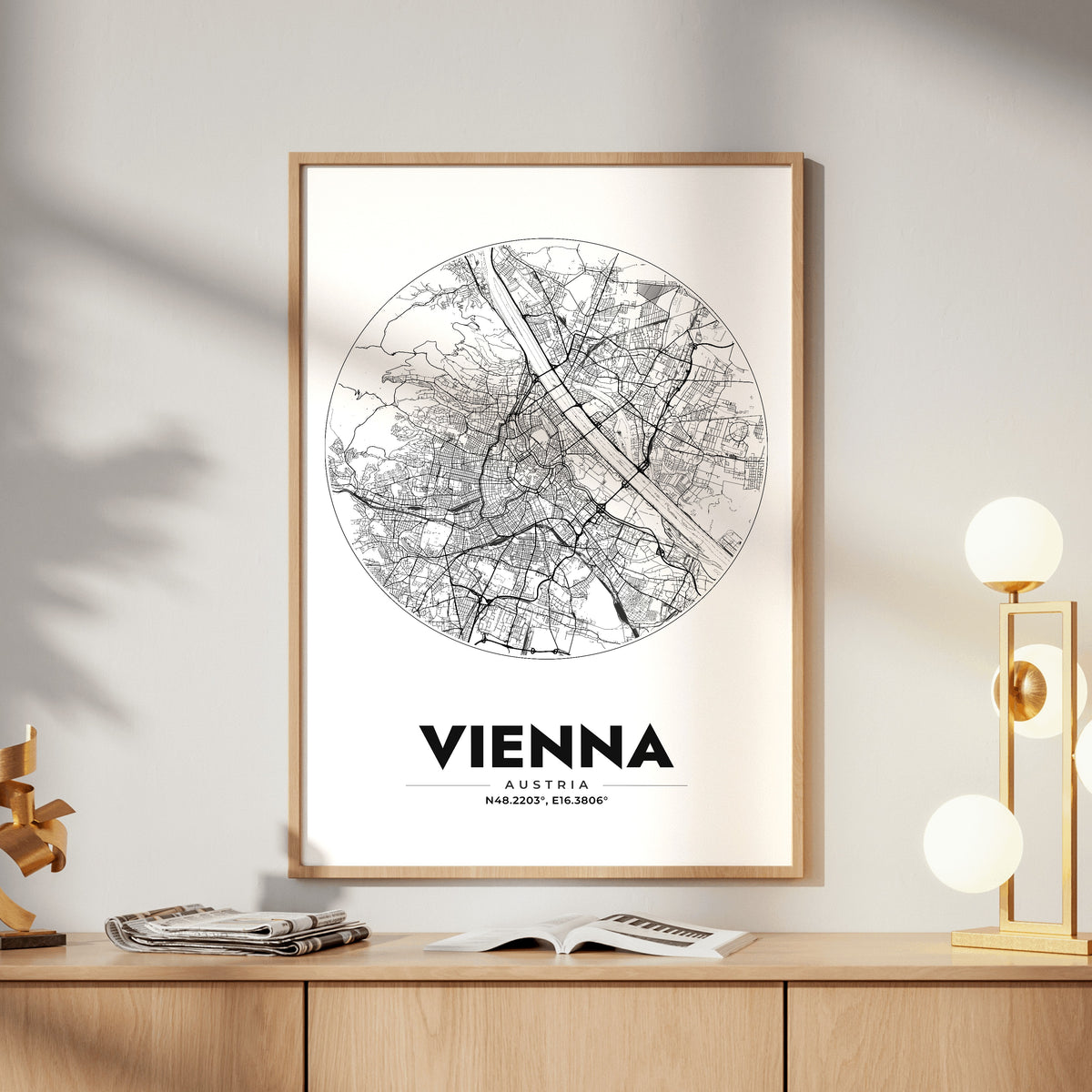 Vienna Spot Map Poster