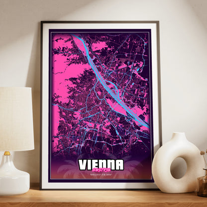 Vienna GTA Map Poster