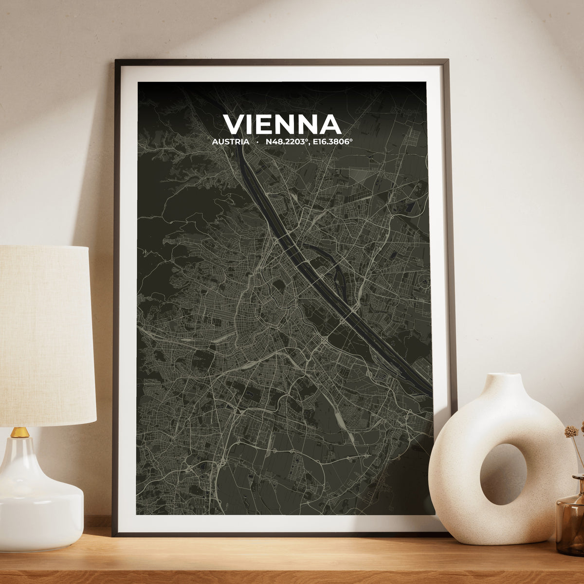 Vienna Sable Map Poster