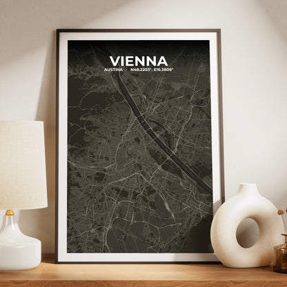 Vienna Sable Map Poster