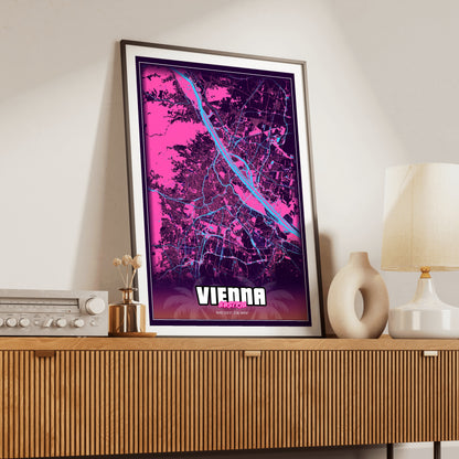 Vienna GTA Map Poster