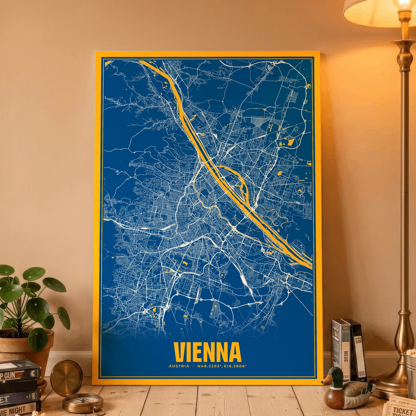 Vienna Blockbuster Map Poster