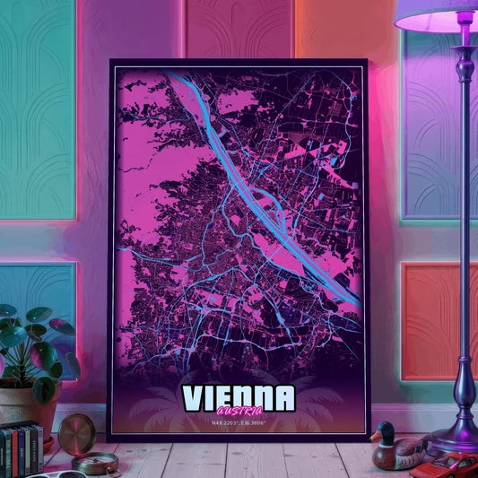 Vienna GTA Map Poster