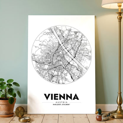 Vienna Spot Map Poster