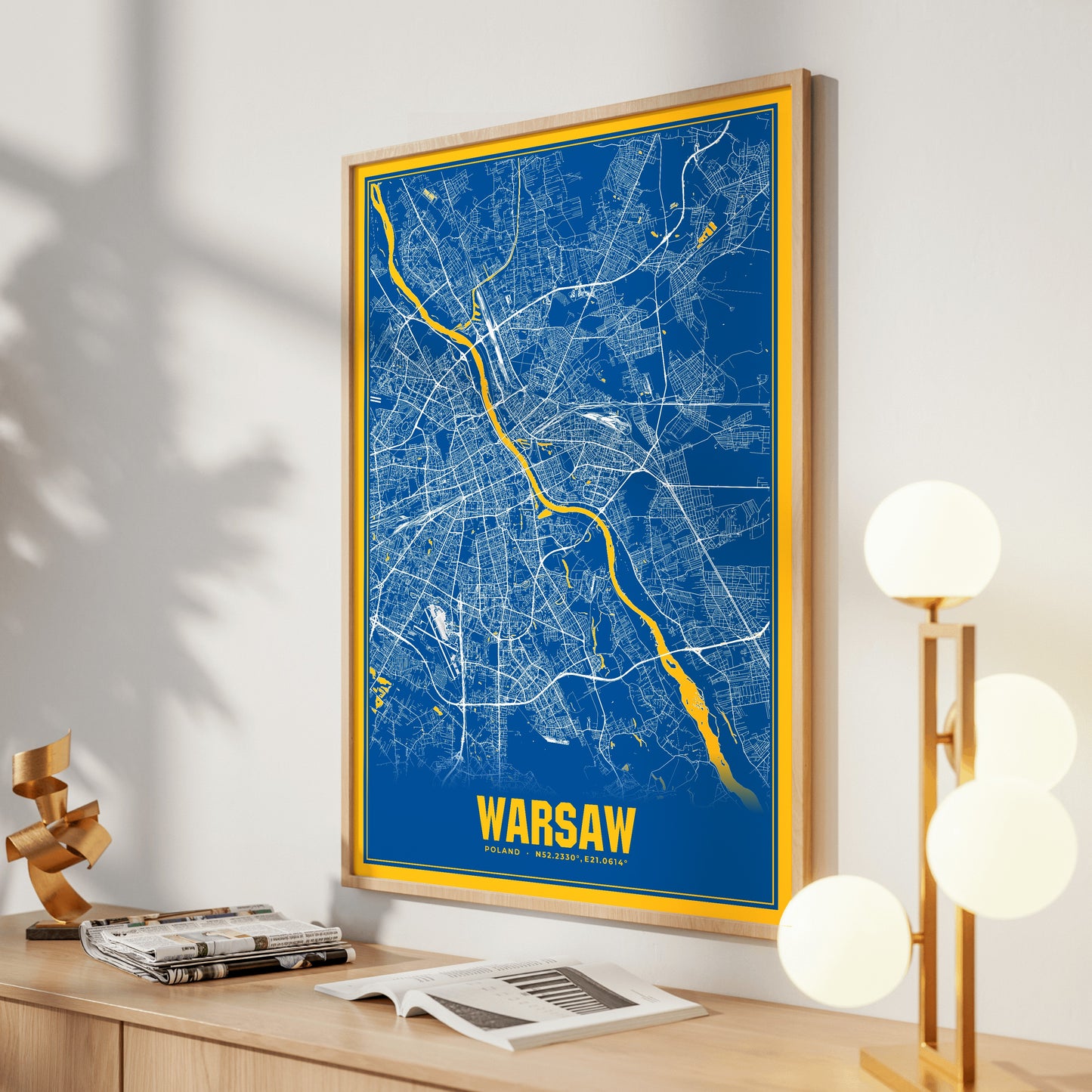 Warsaw Blockbuster Map Poster