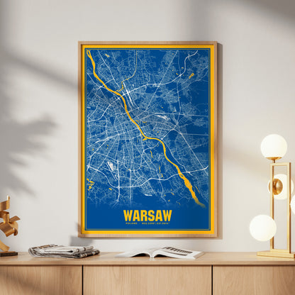 Warsaw Blockbuster Map Poster