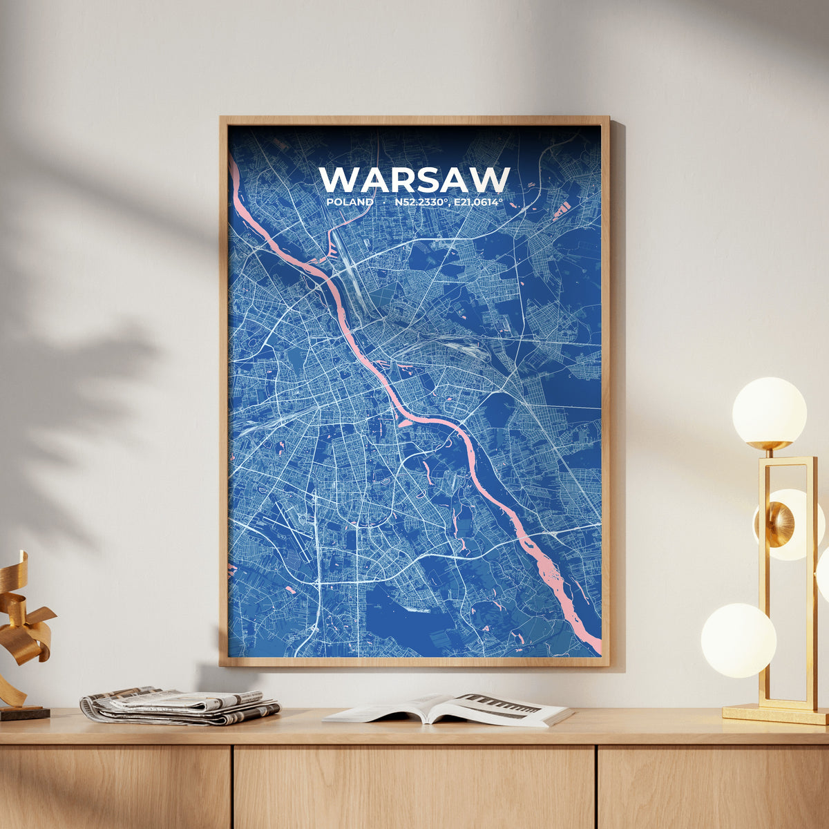Warsaw Candy Map Poster