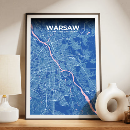 Warsaw Candy Map Poster