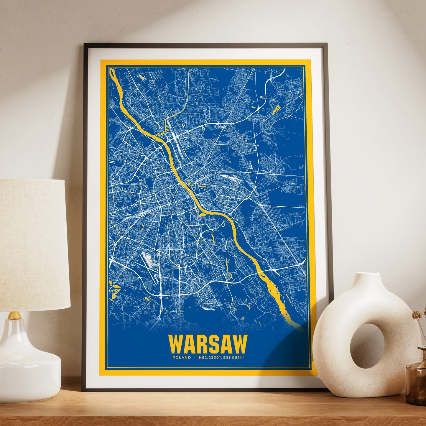 Warsaw Blockbuster Map Poster