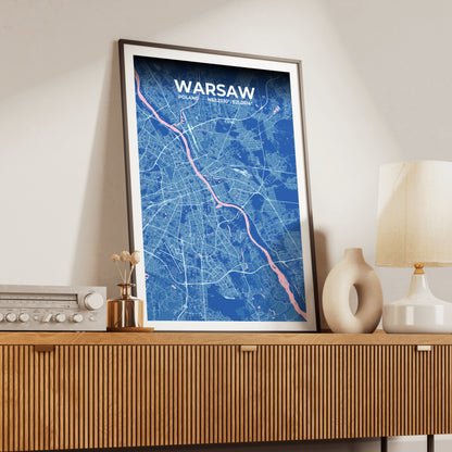 Warsaw Candy Map Poster