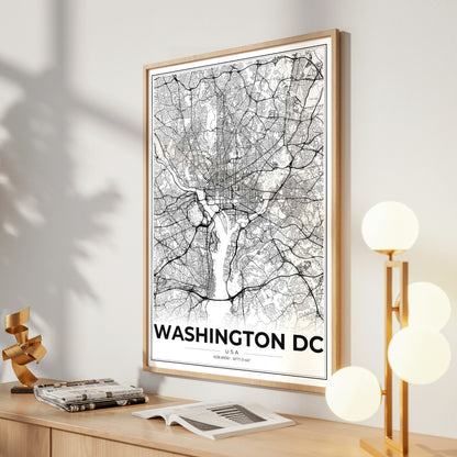 Washington DC Modern Map Poster