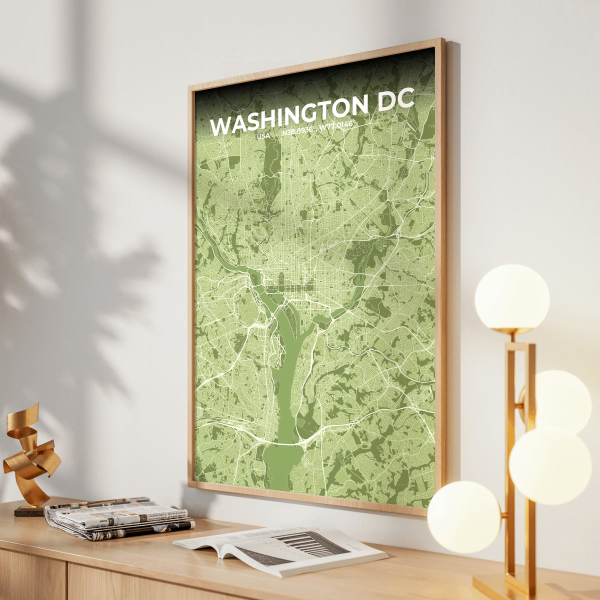 Washington DC Grove Map Poster