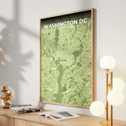 Washington DC Grove Map Poster