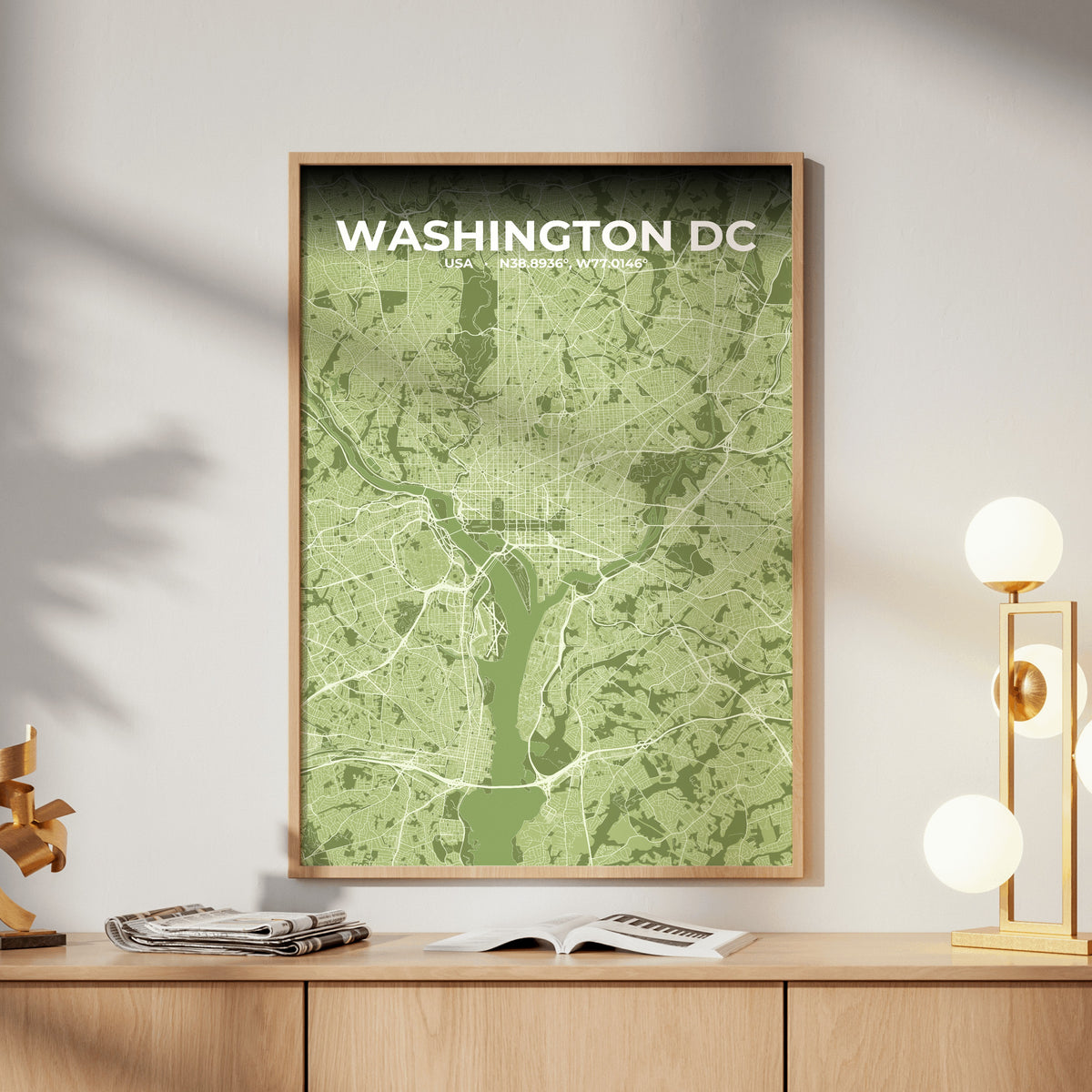 Washington DC Grove Map Poster