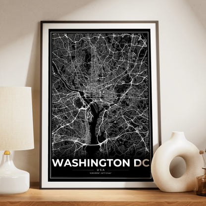 Washington DC Modern Map Poster