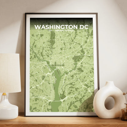 Washington DC Grove Map Poster