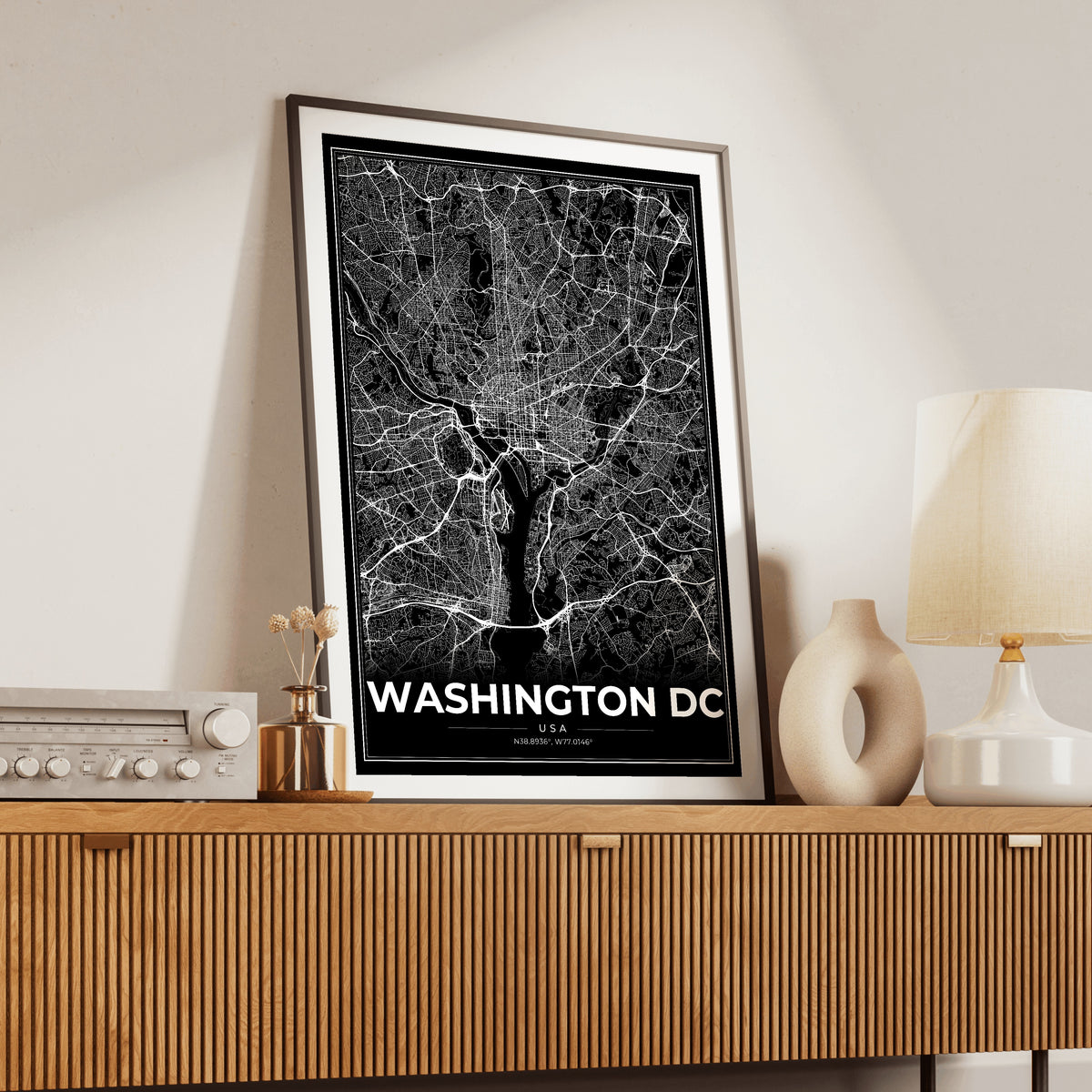 Washington DC Modern Map Poster