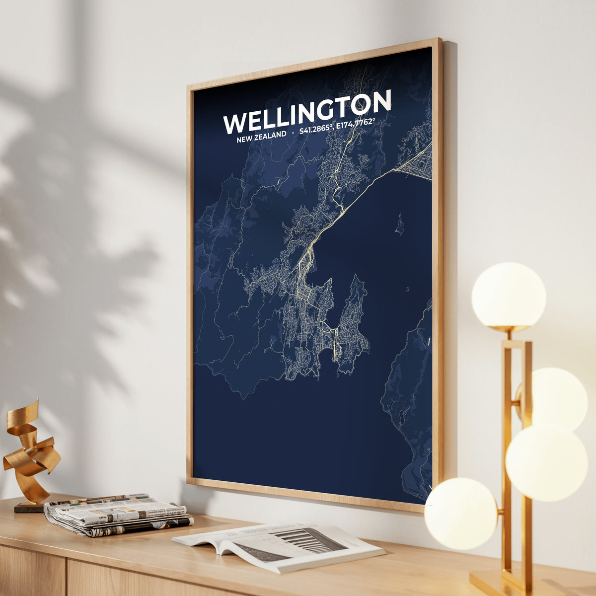 Wellington Anchor Map Poster