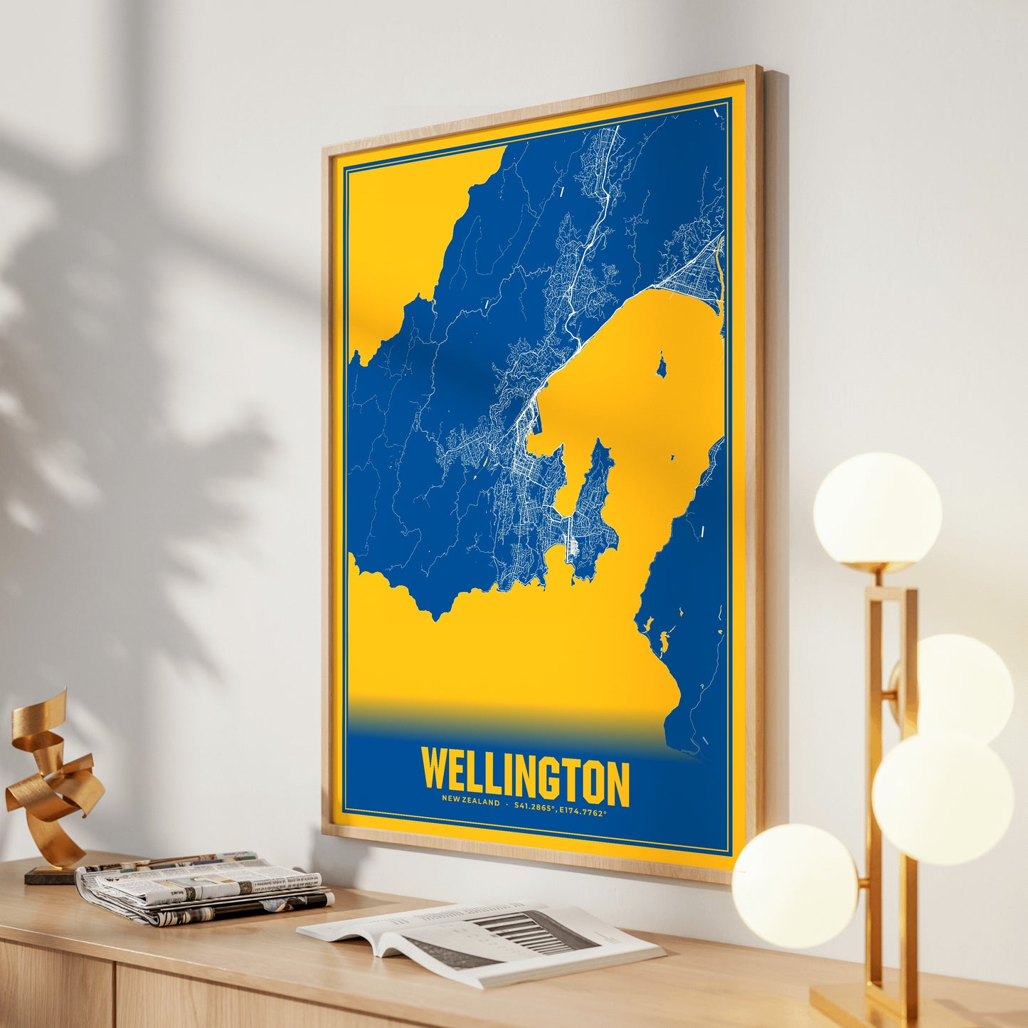 Wellington Blockbuster Map Poster
