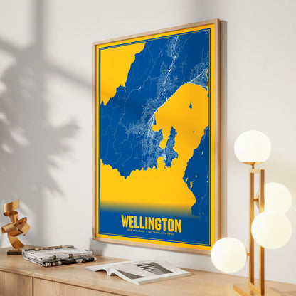 Wellington Blockbuster Map Poster