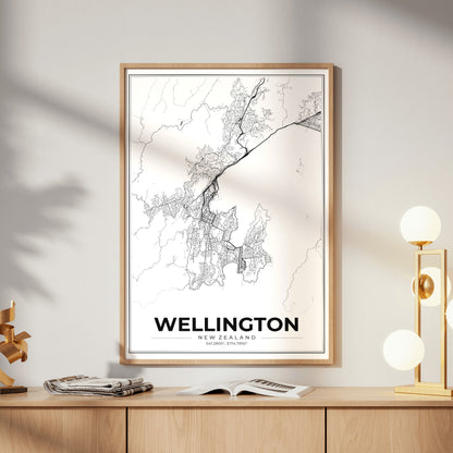 Wellington Modern Map Poster